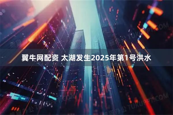 翼牛网配资 太湖发生2025年第1号洪水